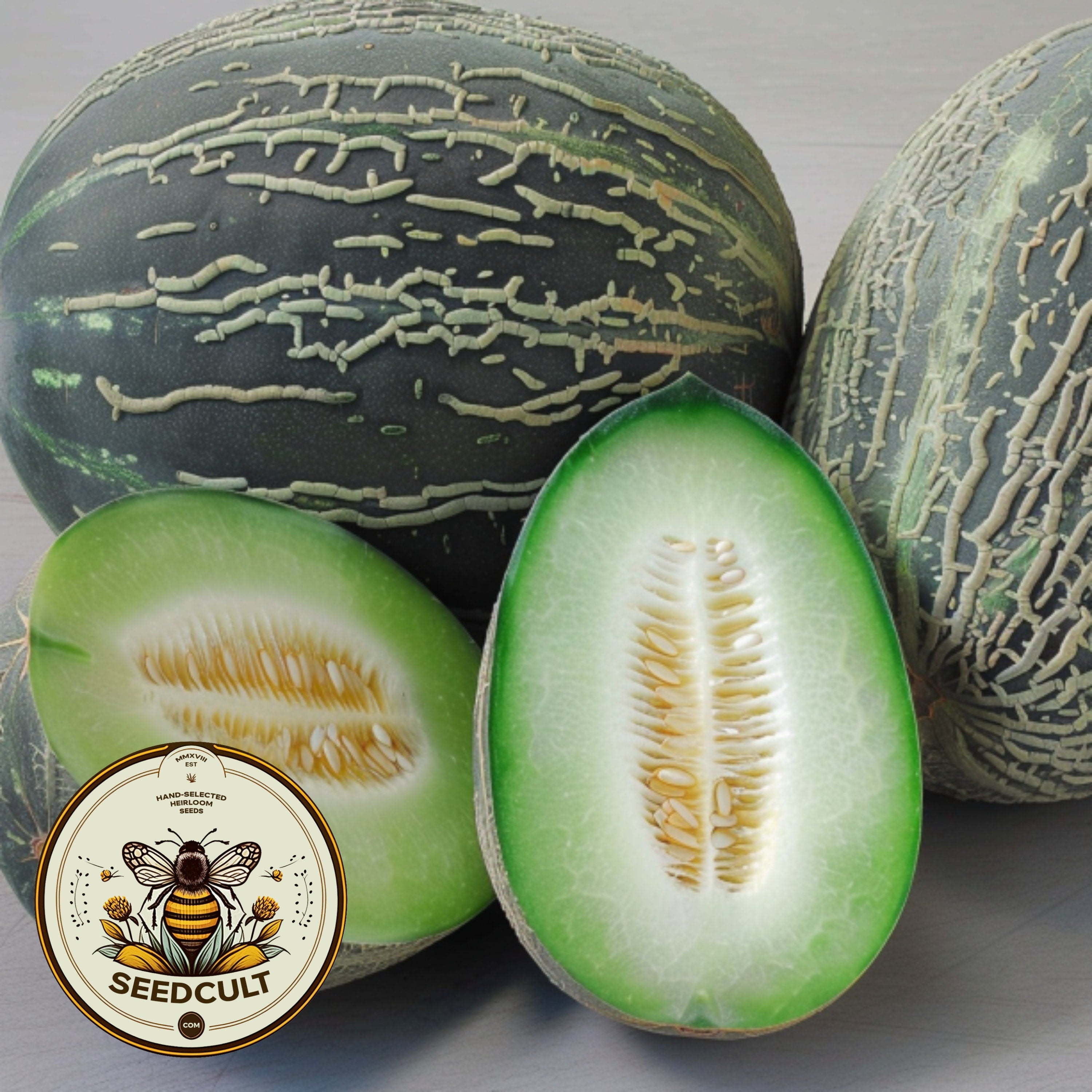 Bateekh Samara Melon Seeds, Ancient Iraqi Melon, Cucumis Melo, CU1725