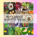 HOT CLIMATE Survival Seed Kit over 1,600 seeds in Resealable Mylar with Oxygen pack and Dwarf Moringa, Fl, Tx, La, Ca, Az, Nv, Hi