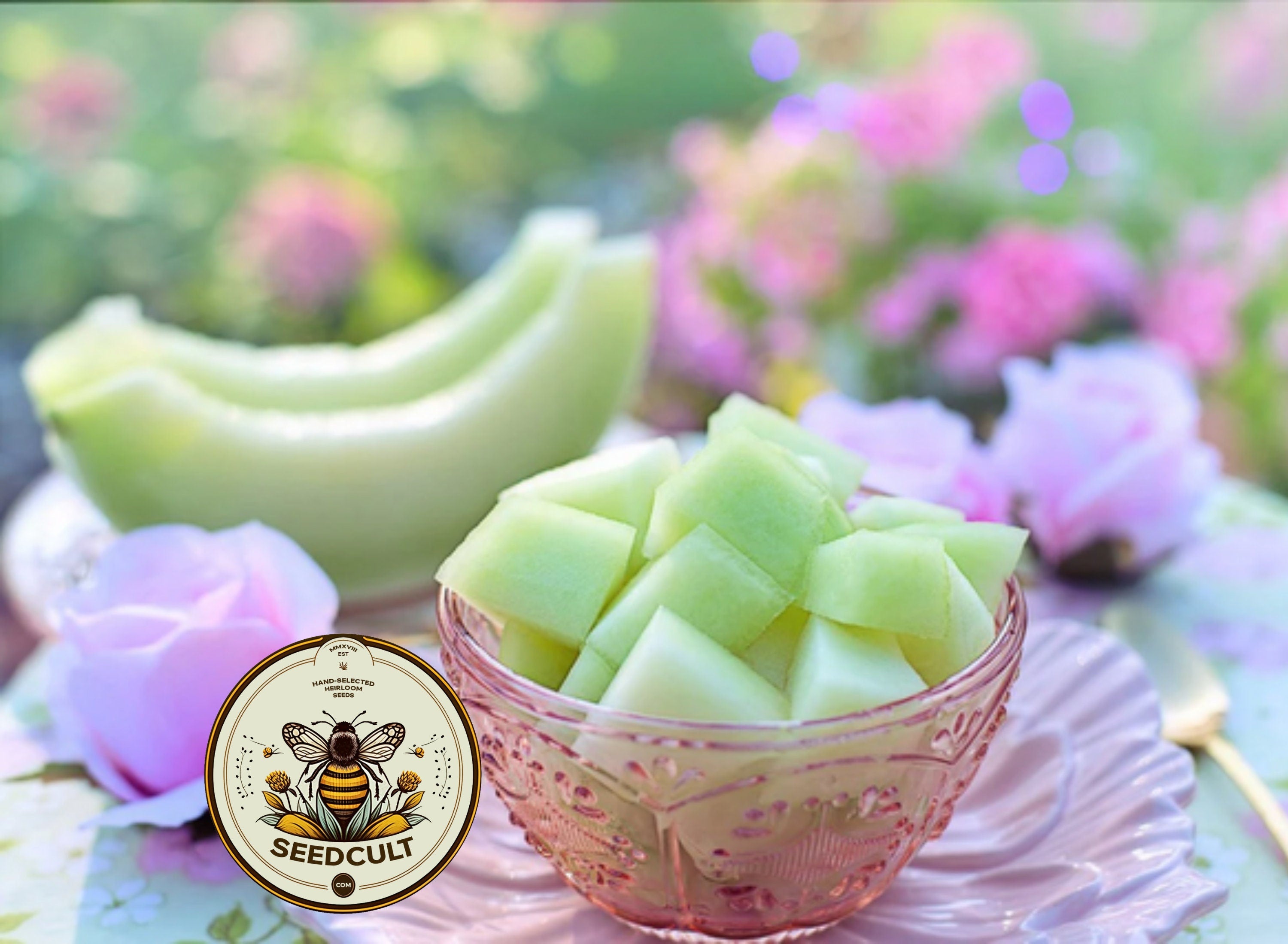 Green Flesh Honeydew Melon Seeds, Cucumis Melo CU1025