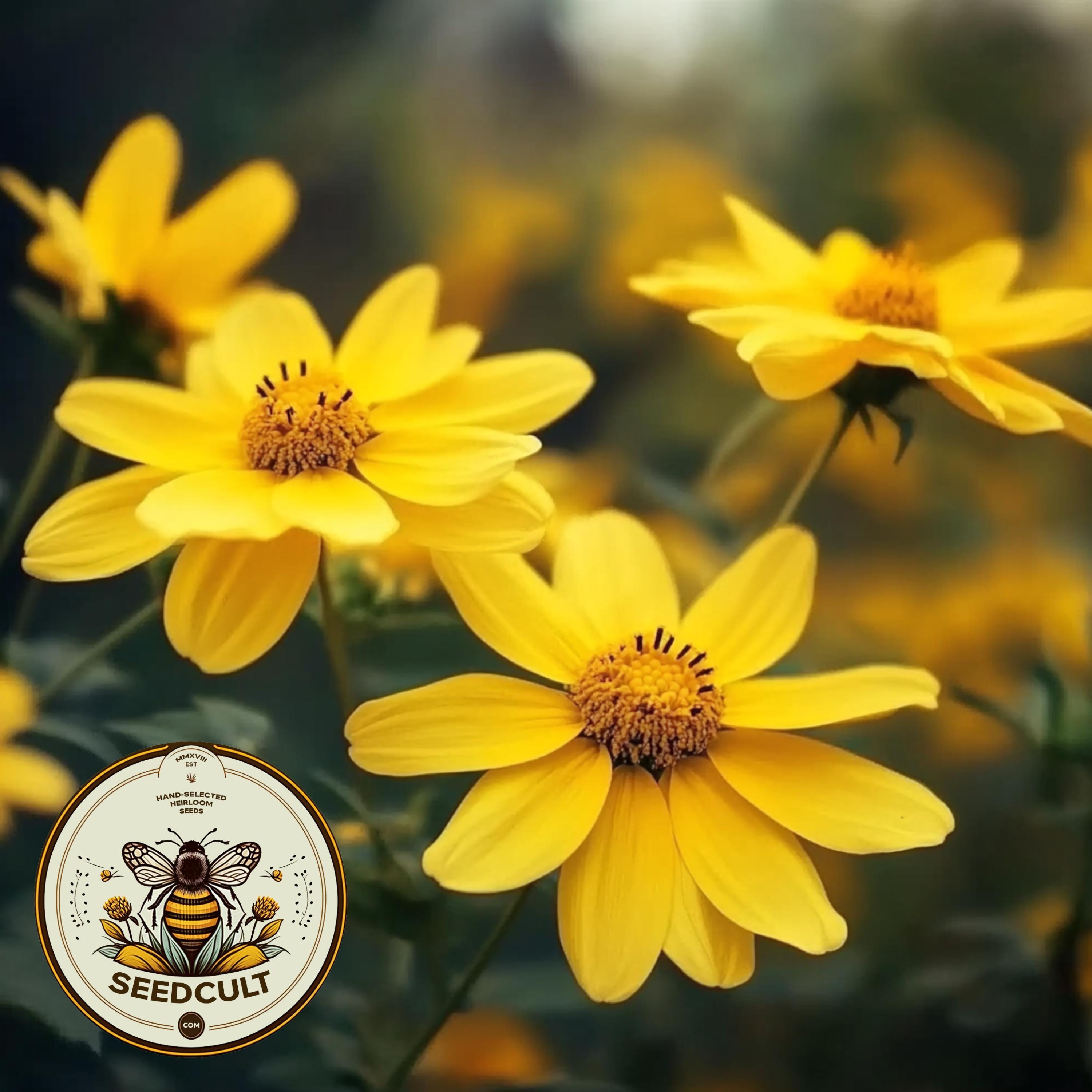 Native Tickseed Sunflower Seeds, Bidens Aristota, BI0225