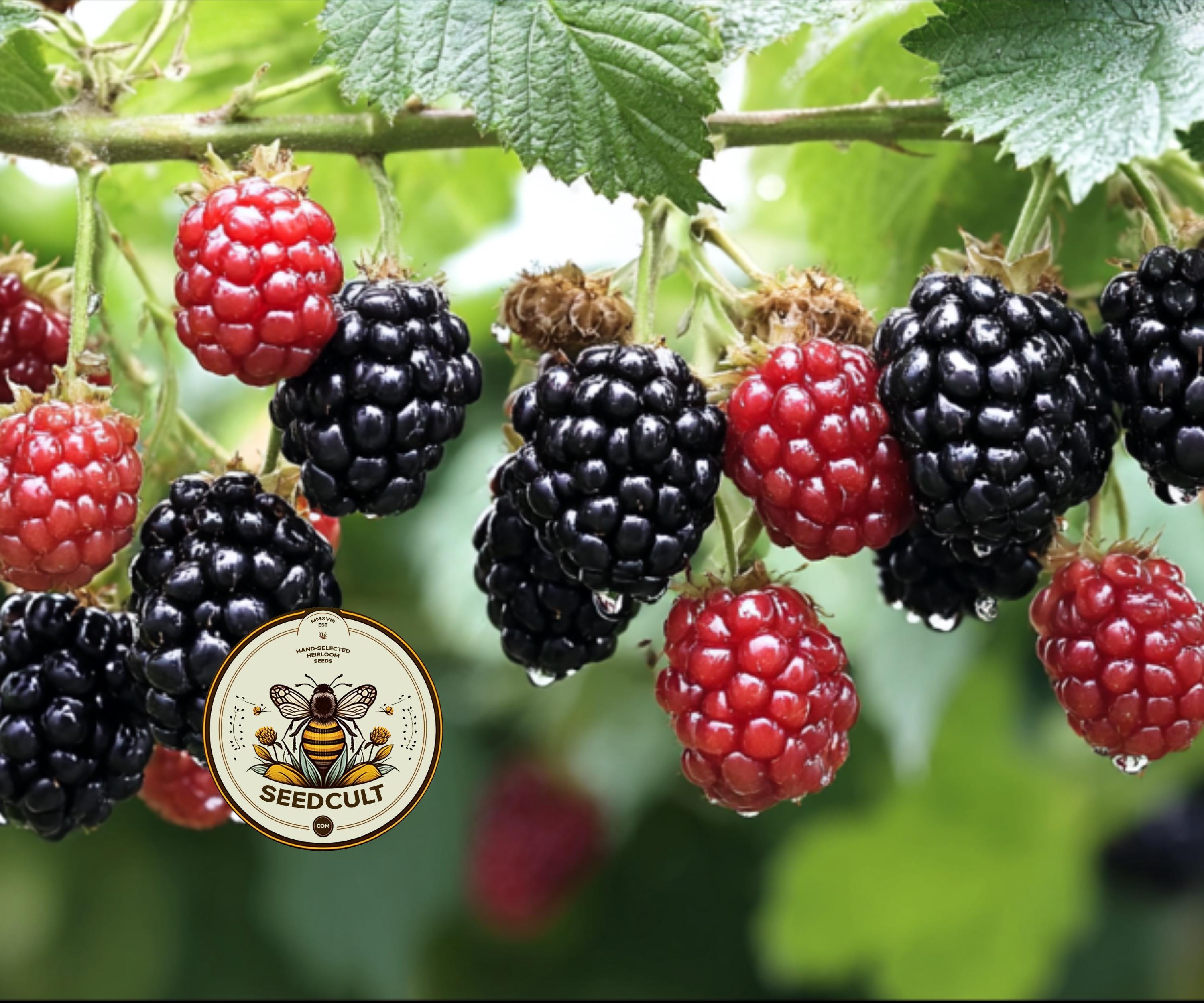 NEW! Native California Blackberry Seeds, Pacific Blackberry, Trailing Blackberry, RB0225