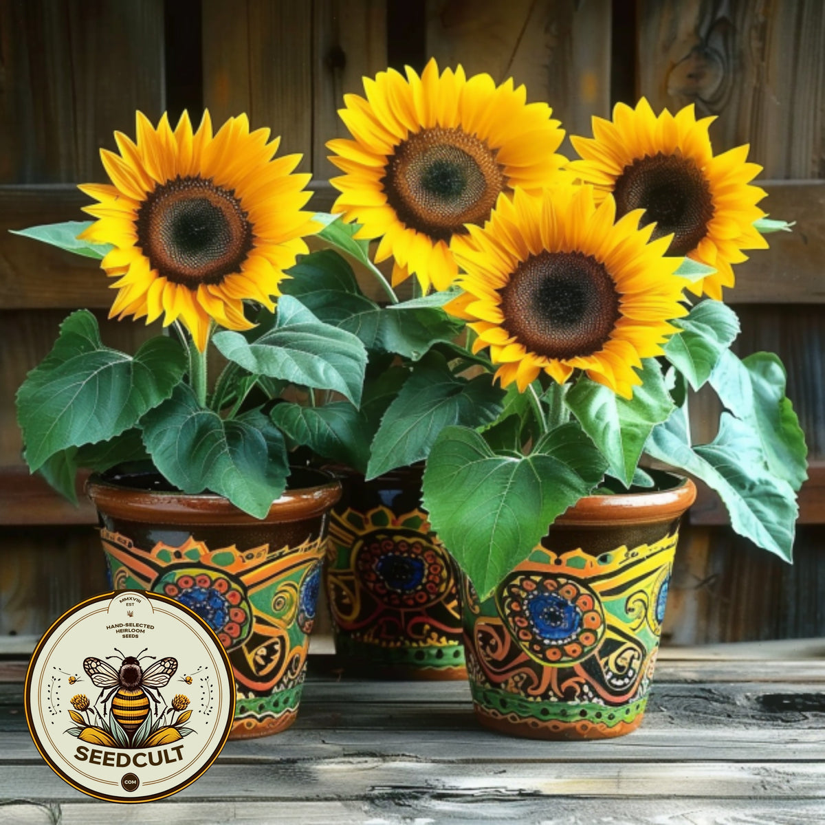 Container Dwarf Sunspot Sunflower Seeds, Miniature Helianthus Annuum H ...