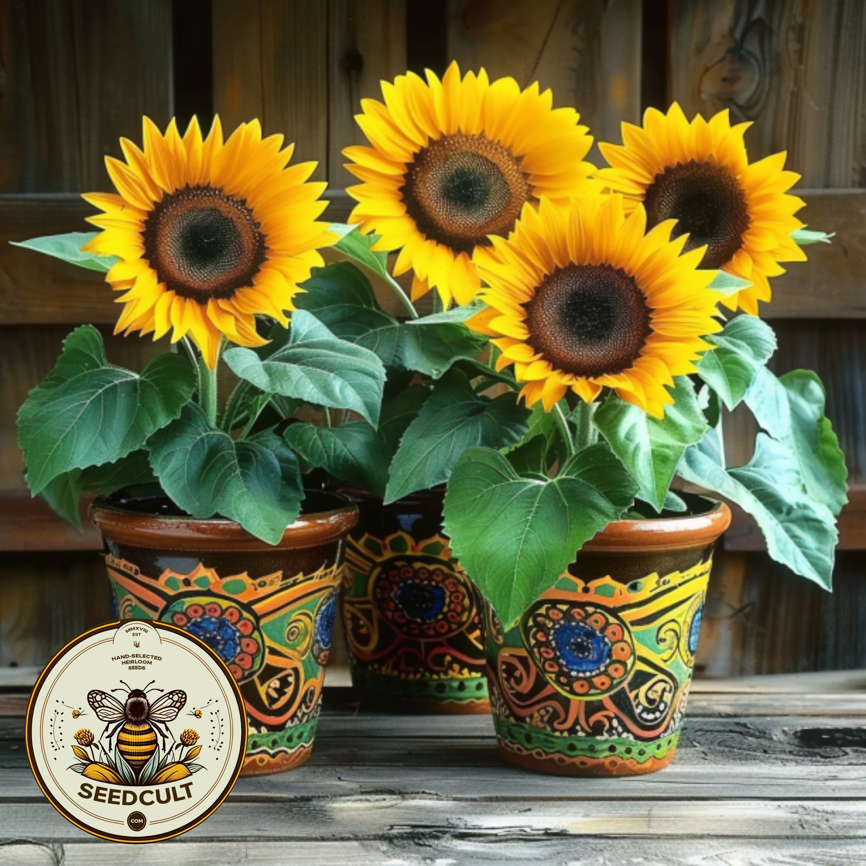 Container Dwarf Sunspot Sunflower Seeds, Miniature Helianthus Annuum HA0525