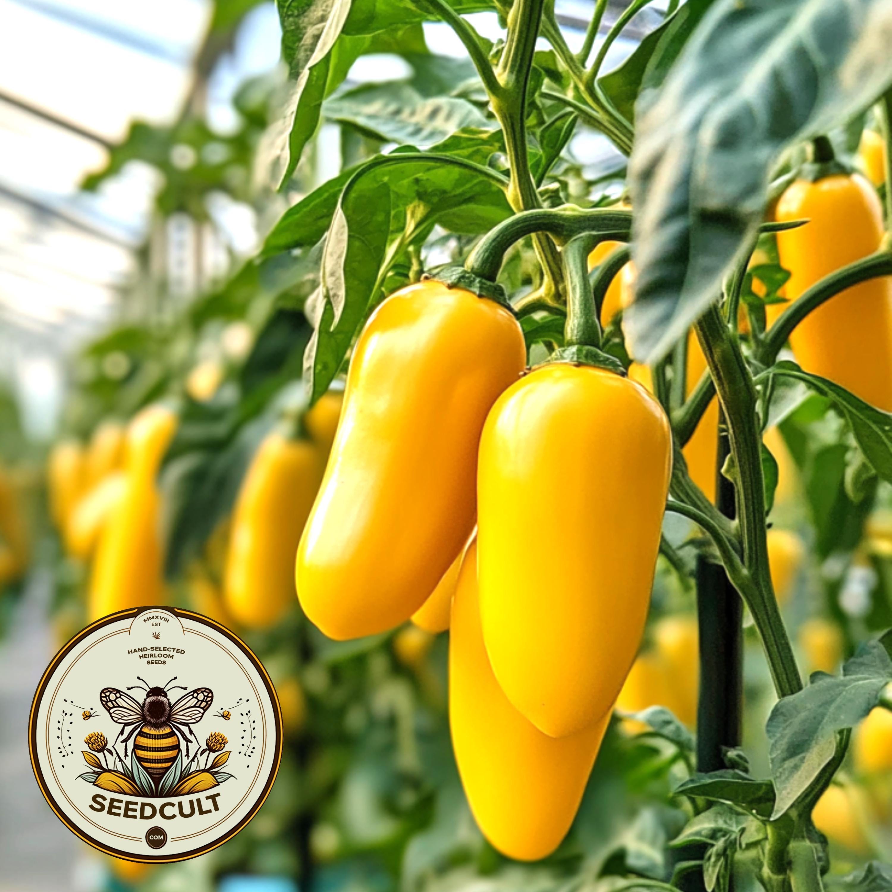 Lemon Spice Jalape√±o Seeds, Organic Hot Peppers, Jalapeno, Capsicum Annuum CH3010