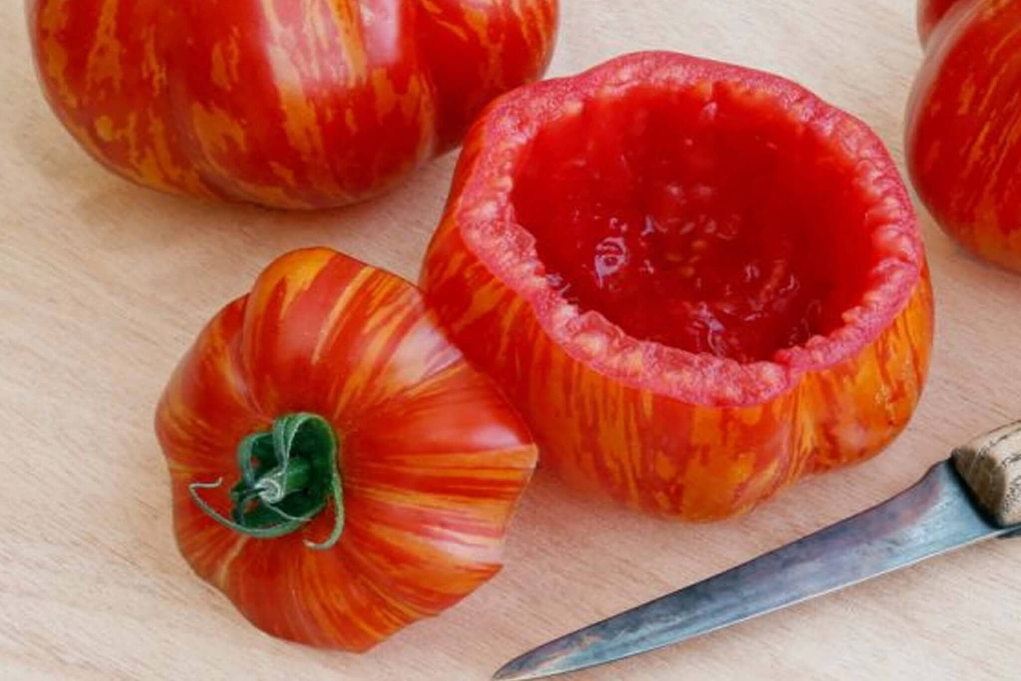Organic Get Stuffed Tomato Seeds, Heirloom, Non-GMO, Solanum Lycopersicum LY2520