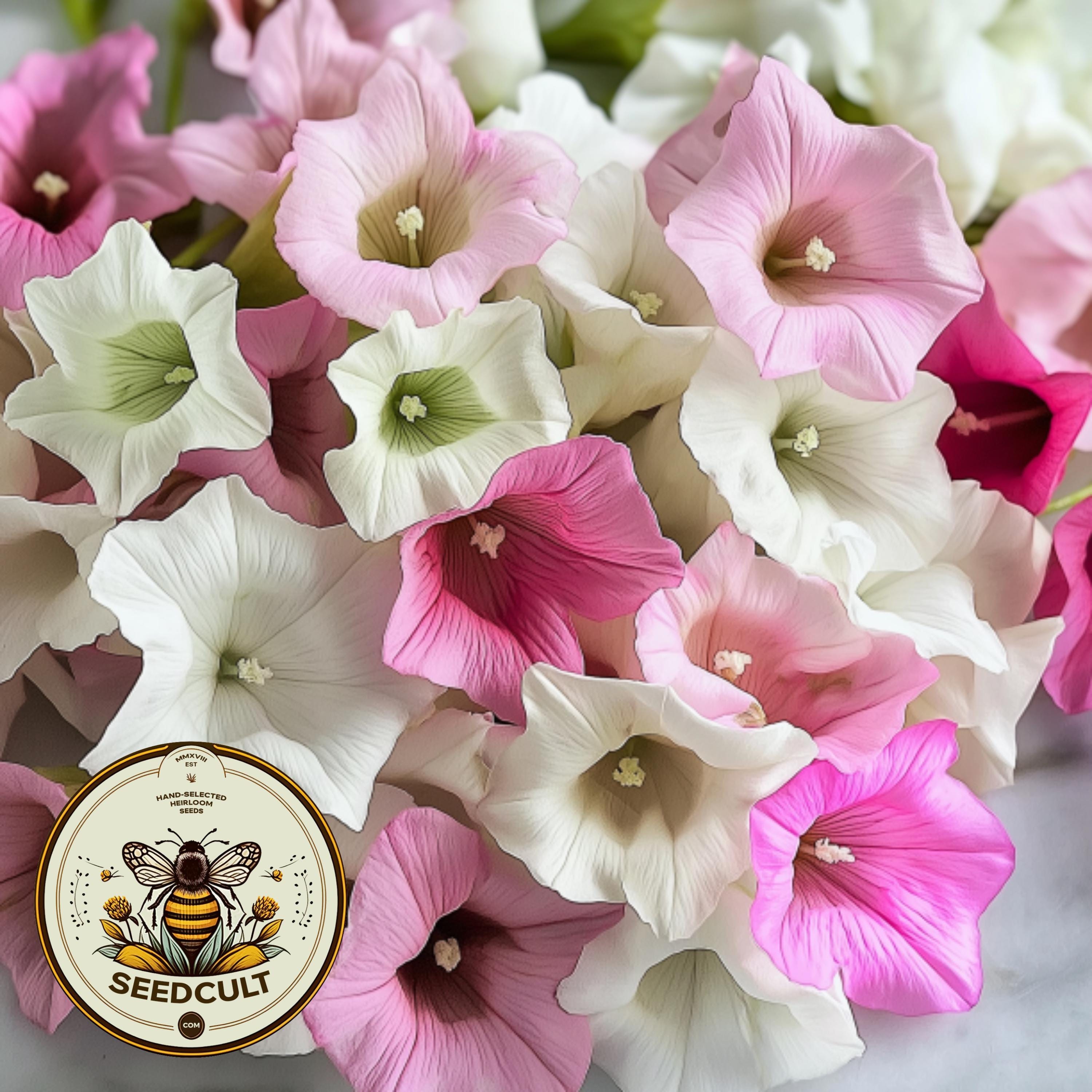50 Marshmallow Nicotiana Seeds, PELLETED for easy sowing, Jasmine Tobacco Seeds, Nicotiana Mutabilis, NI2250P