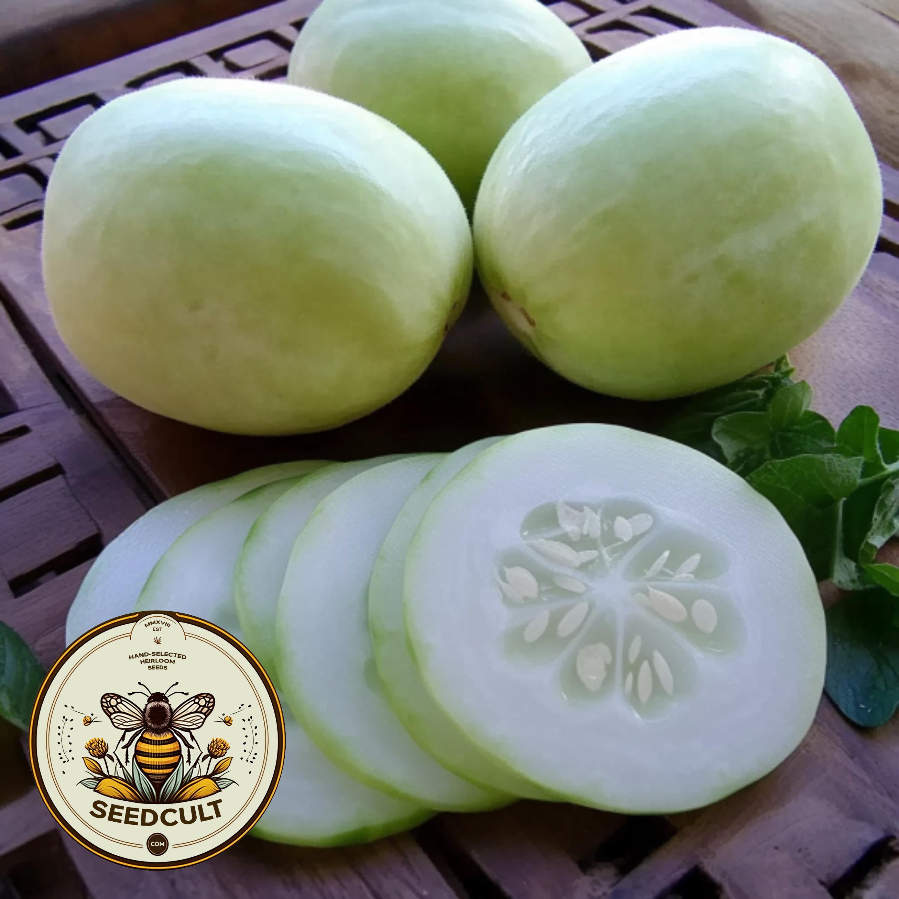 Organic Crystal Apple Cucumber Seeds CU0120