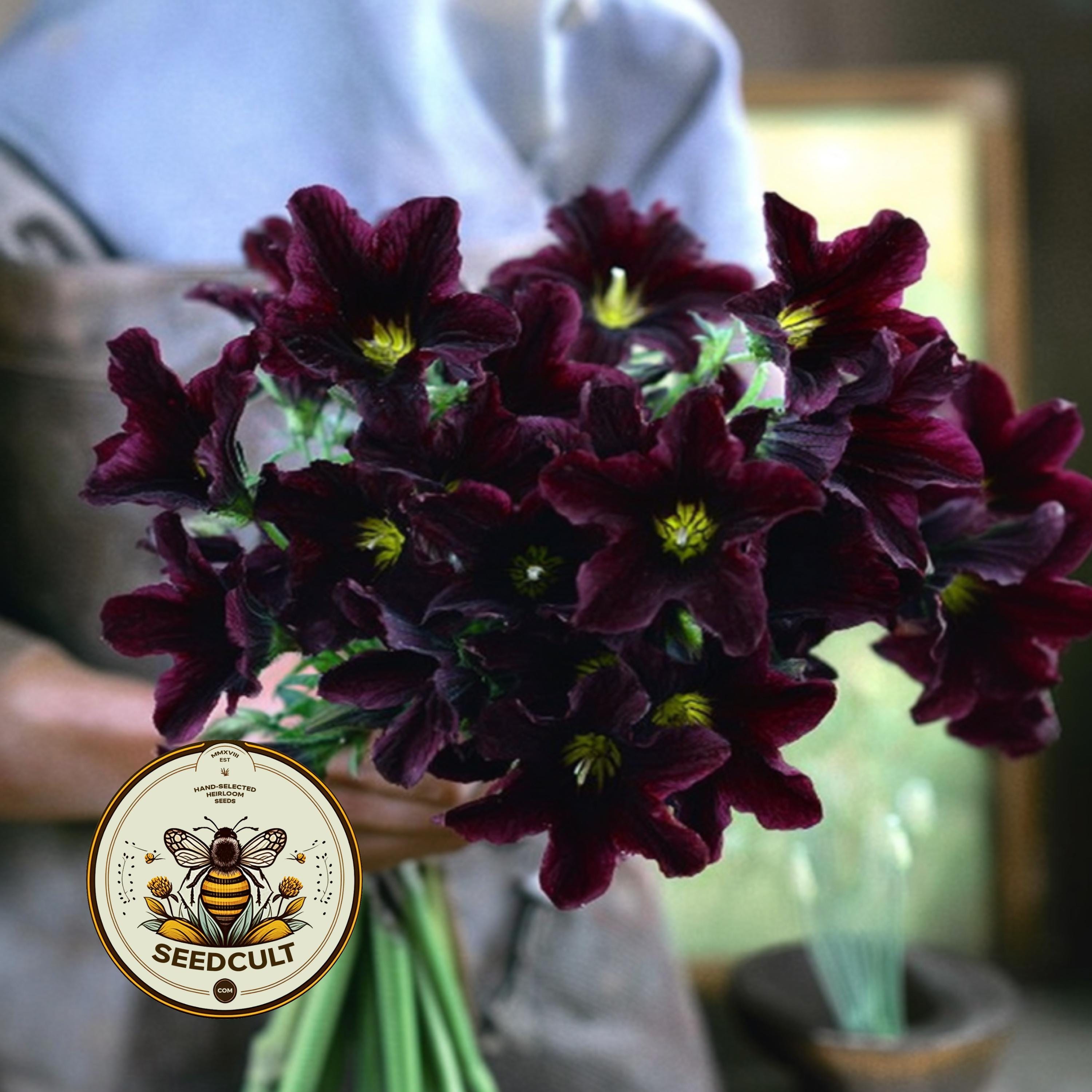 NEW! Black Trumpets Salpiglossis, Salpiglossis Sinuata, SL2025