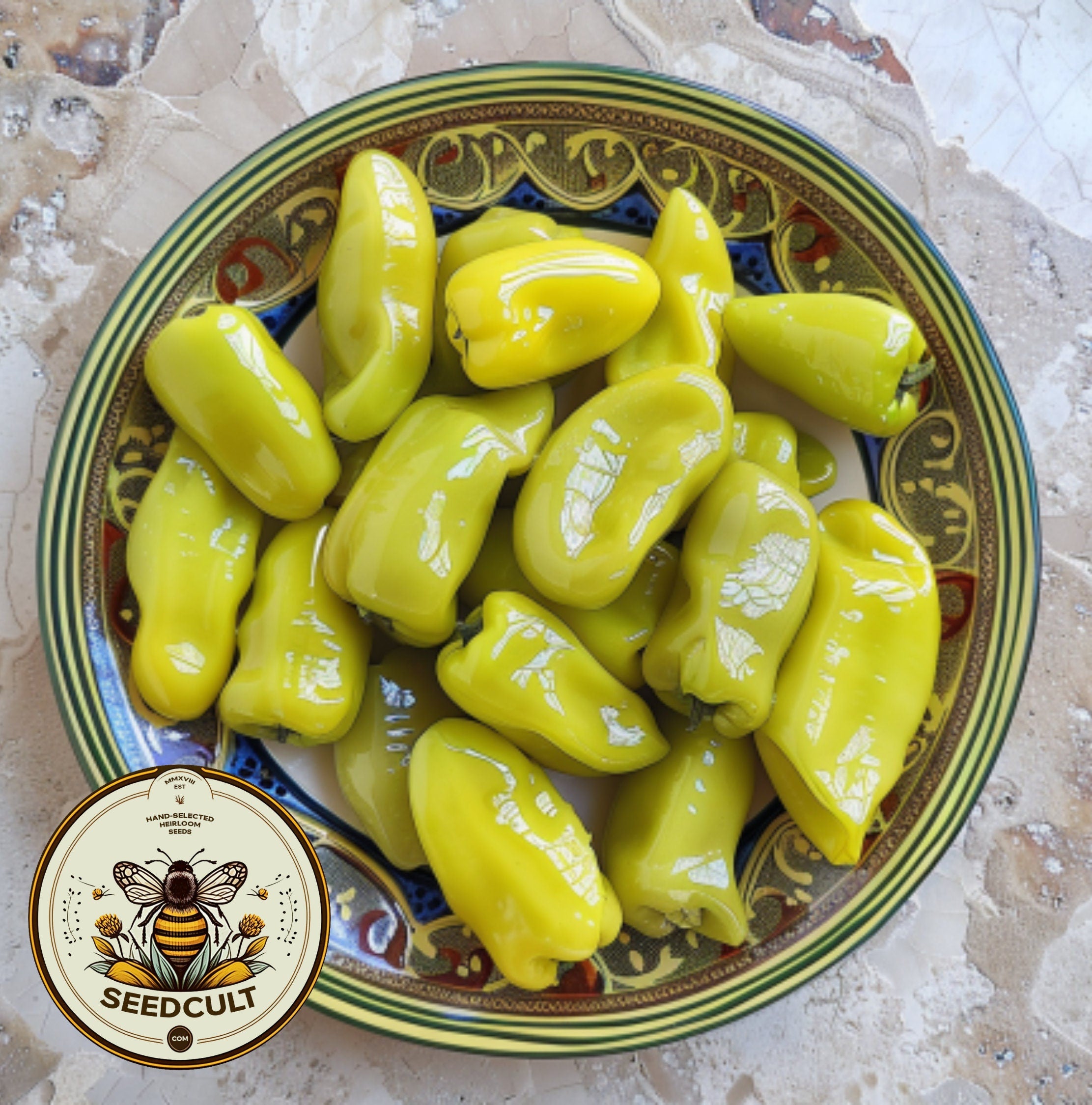 Greek Pepperoncini Pepper Seeds, Capsicum Annuum, CH2325