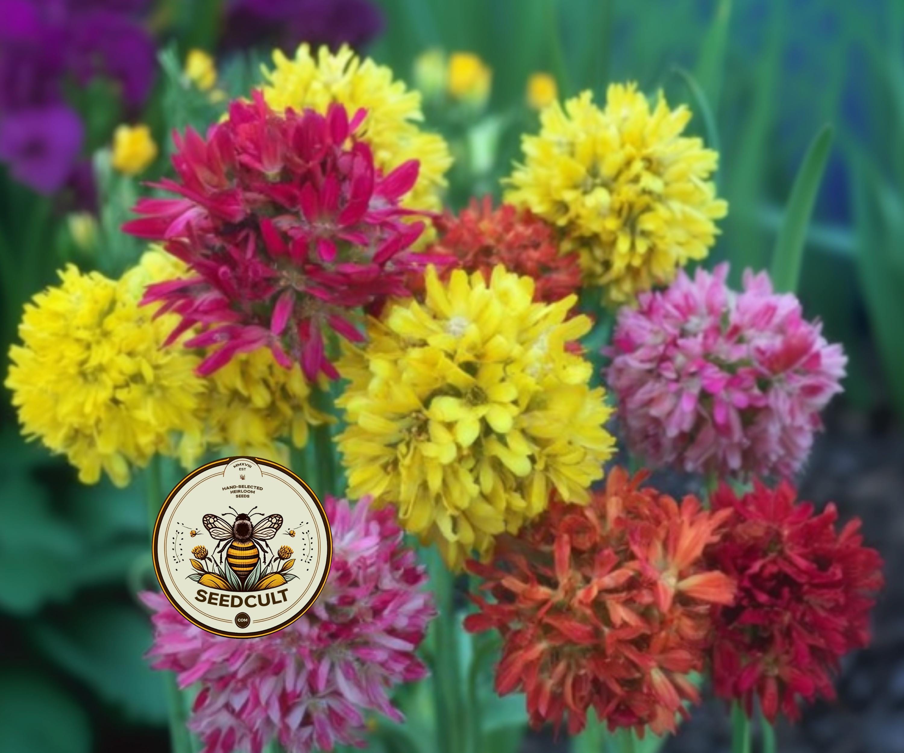 Double Blanket Flower, Dazzler Mix, Mixed Color Double Blooms, Gaillardia Pulchella GP0125