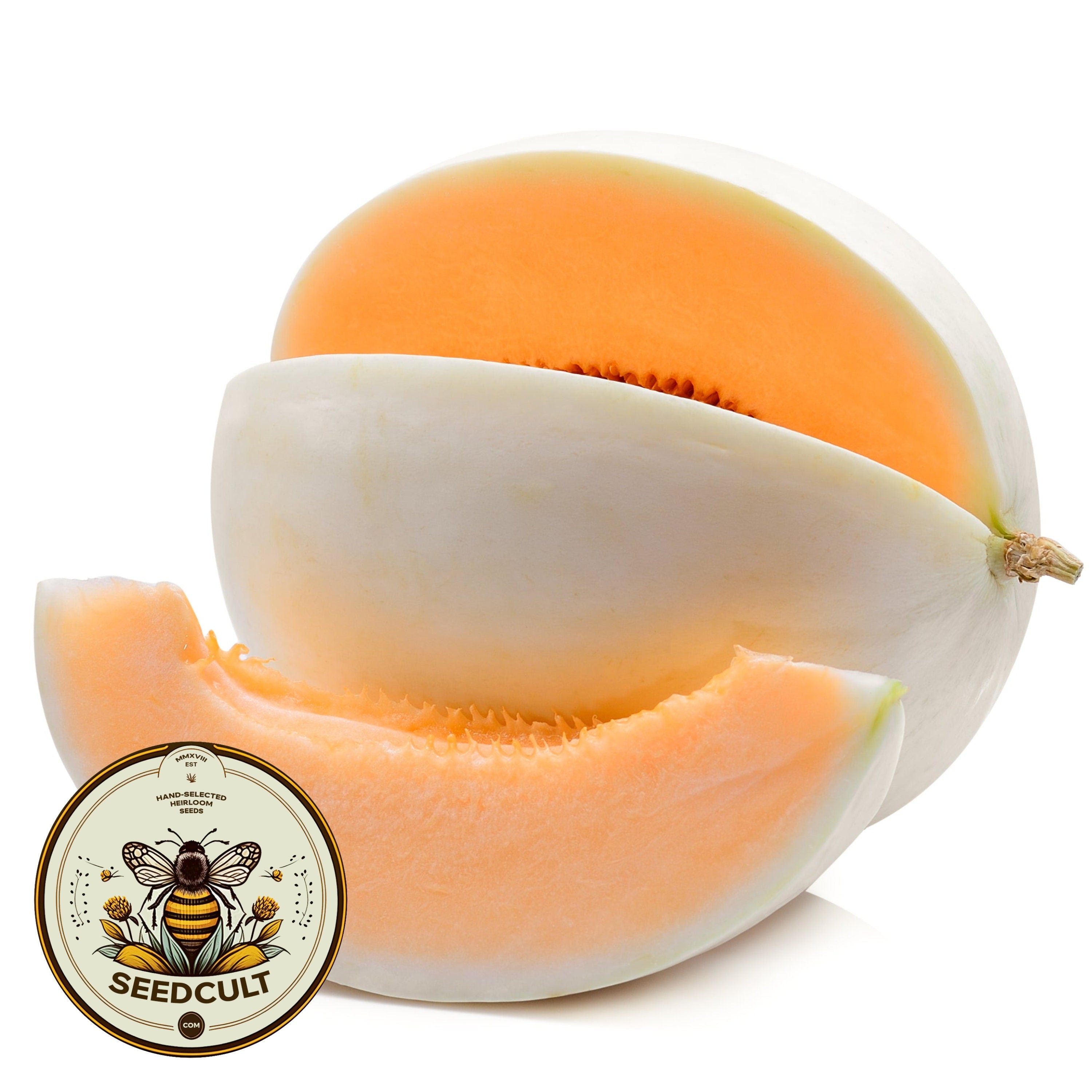 Orange Flesh Honeydew Melon Seeds, Cucumis Melo CU1525