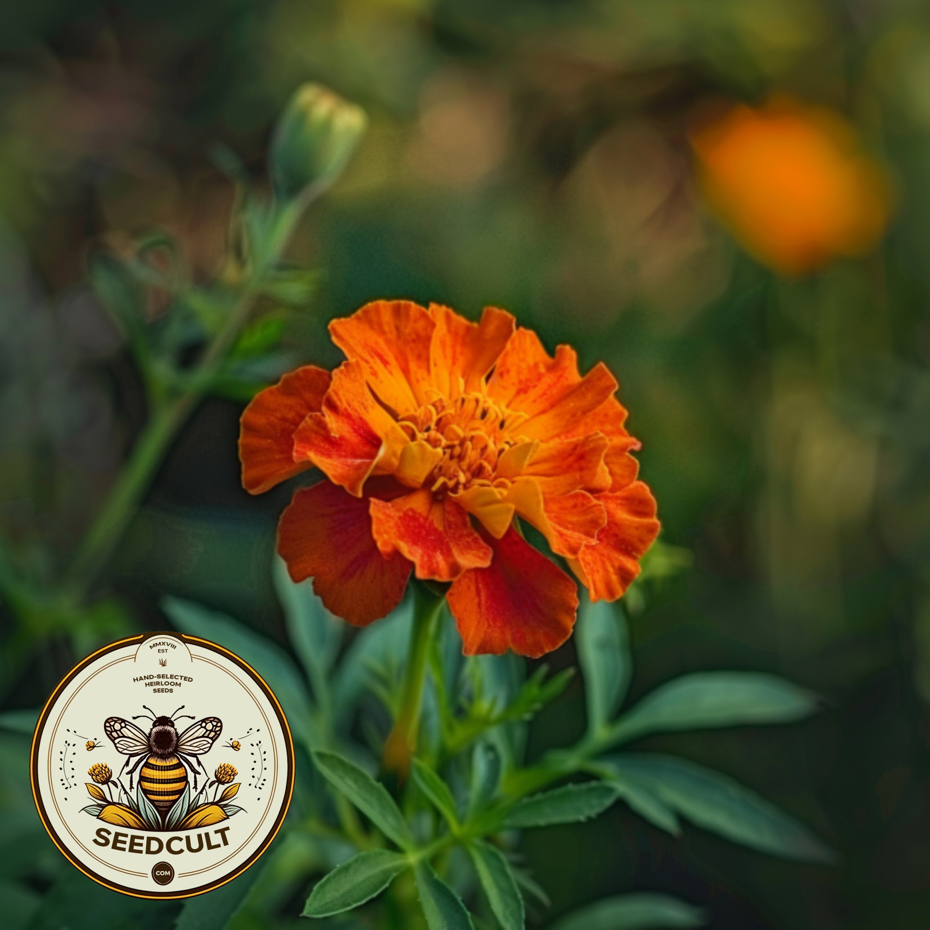 200 Bulk Nematode Control Marigold Seeds, Tagetes Patula TG472C