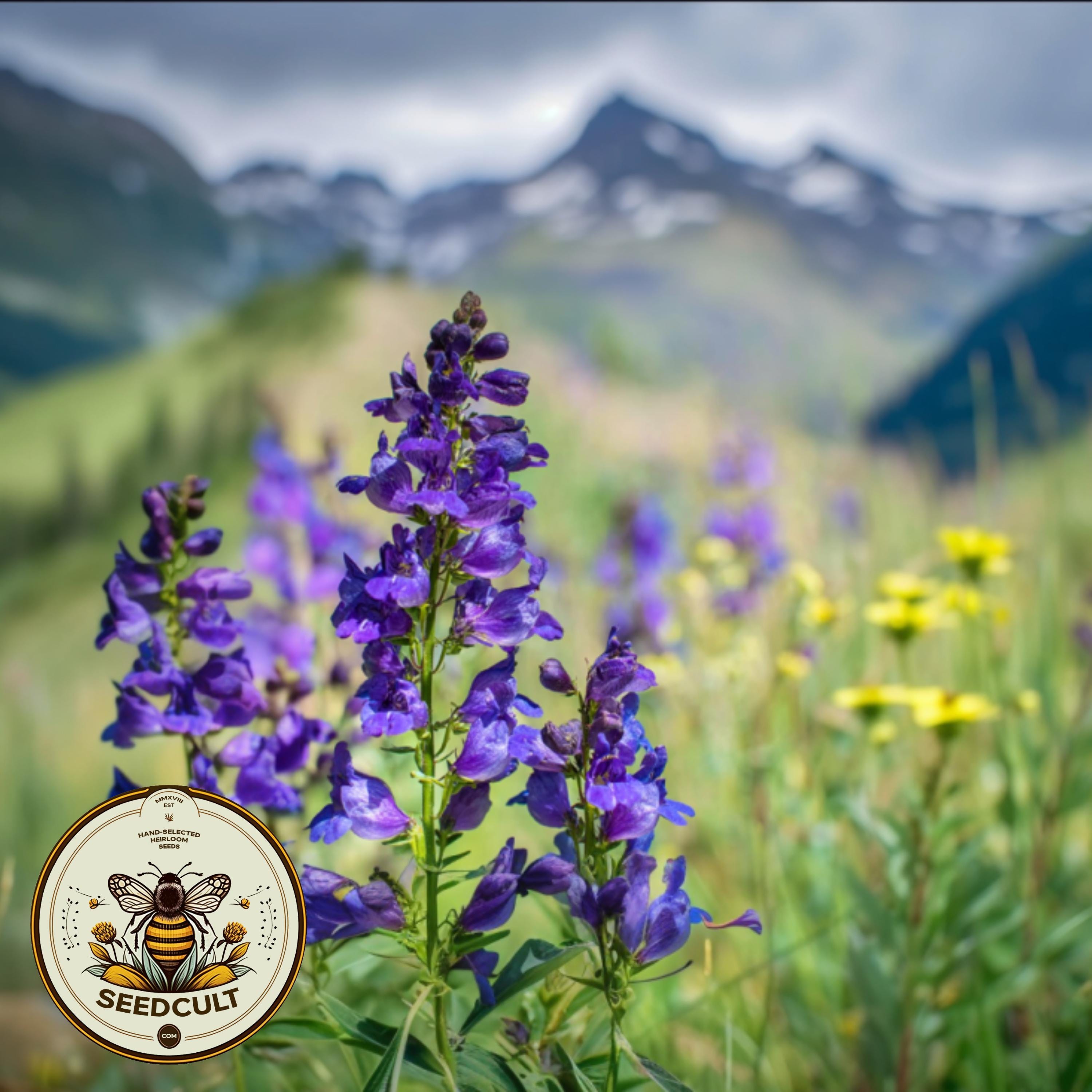 NEW! Rocky Mountain Penstemon Seeds, Penstemon Strictus, US Native Wildflower, PT431C