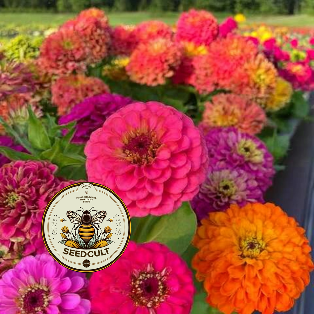 GLOWSTICK Zinnia Seeds, SeedCult Exclusive, Fluorescent Neon Colors, ZE5325