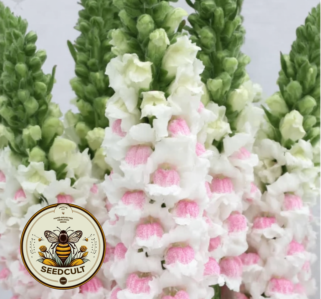Potomac Appleblossom Snapdragon Seeds, Antirrhinum majus AN7625P