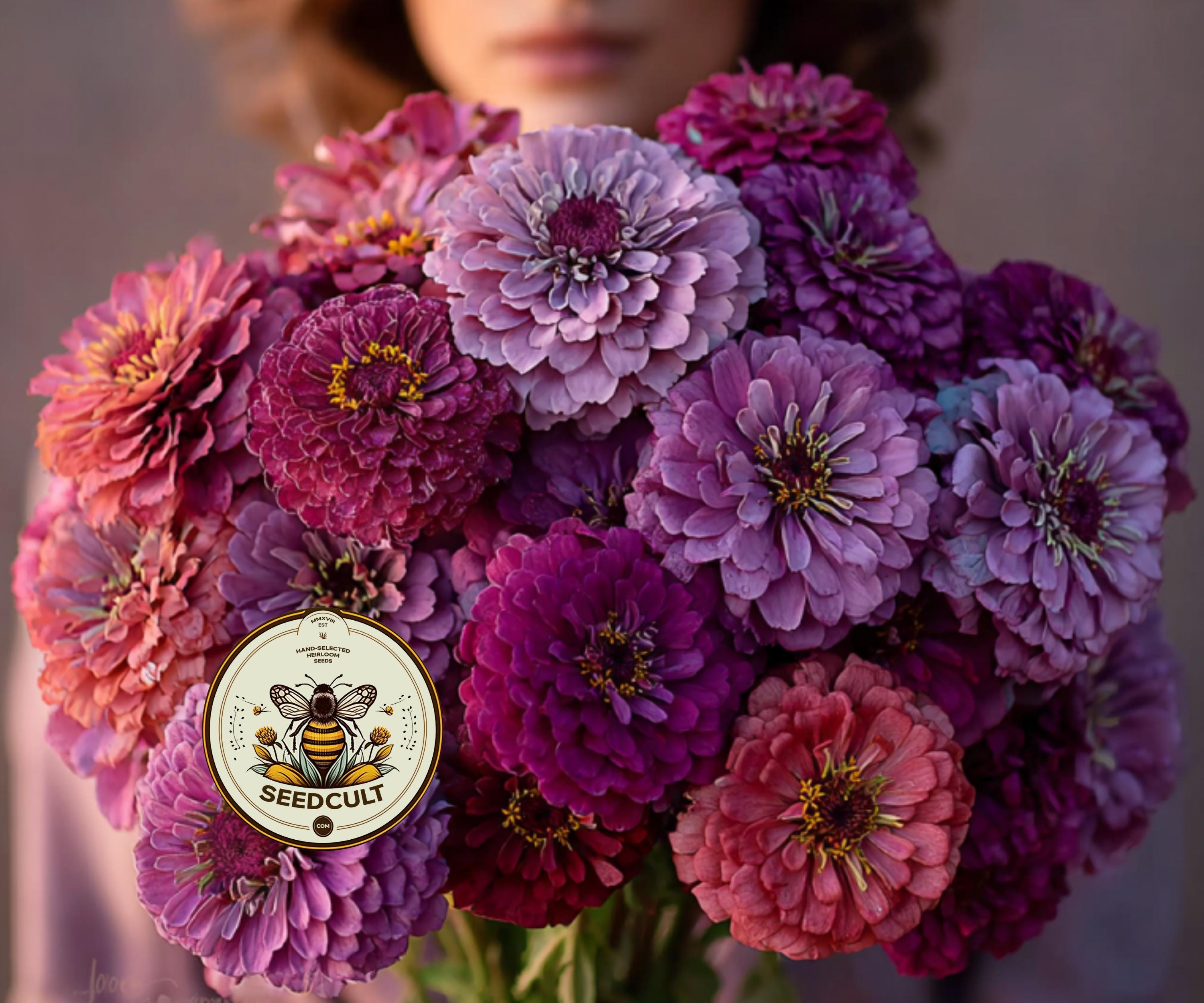 BLACKBERRY WINE ZINNIA – SeedCult