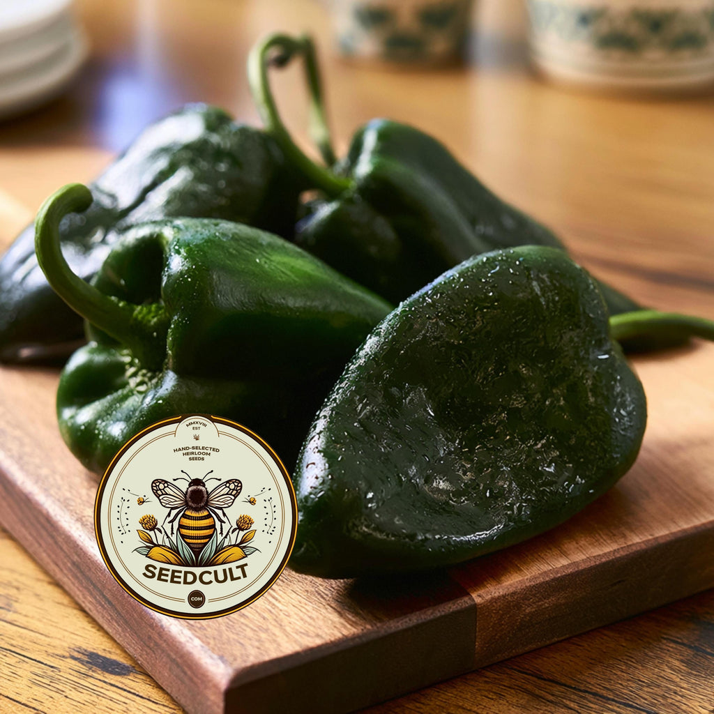 NEW! Poblano Pepper Seeds, Mildly Spicy stuffing pepper, Ancho CH1125